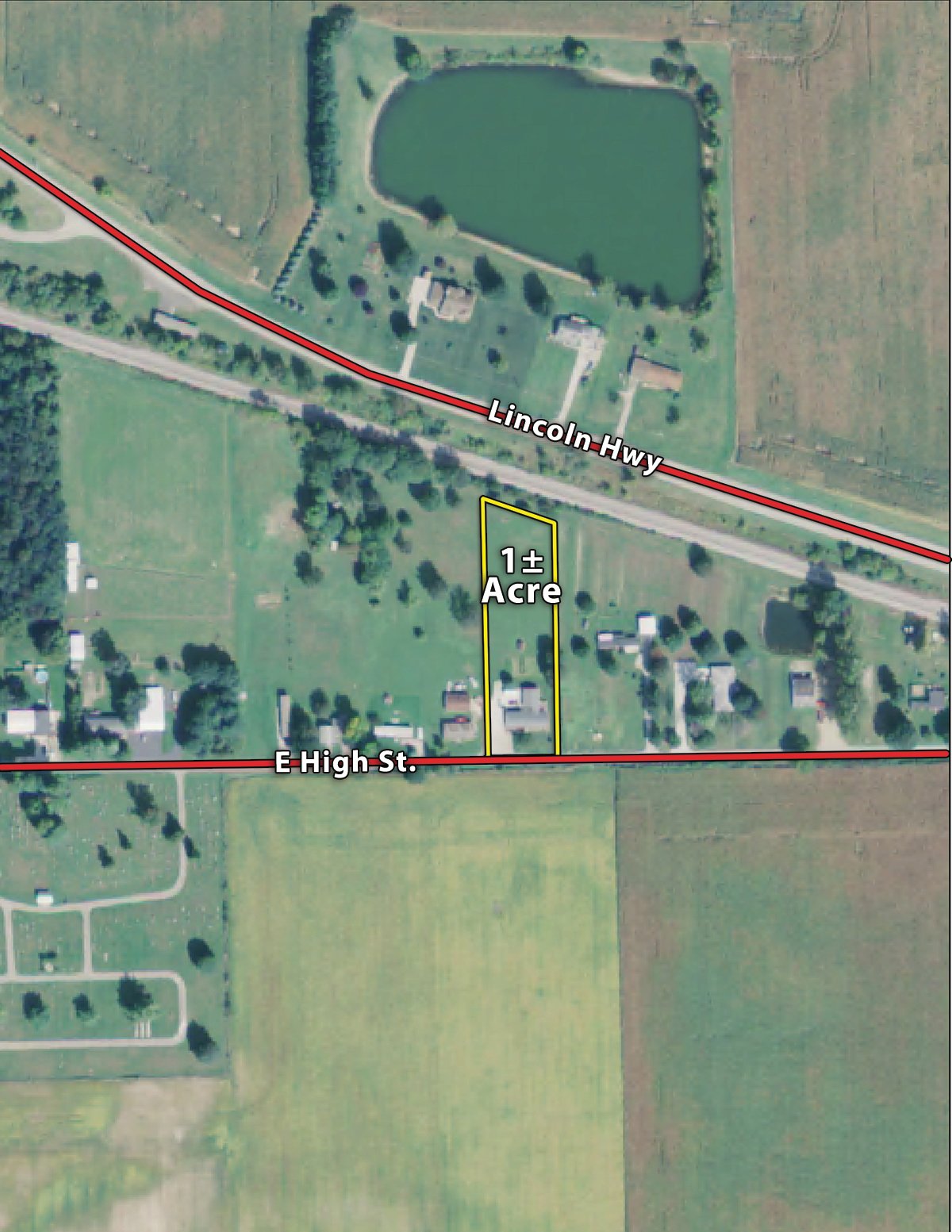 Tract map - REAL ESTATE AUCTION - 1+/- ACRE IN KOSCIUSKO COUNTY
